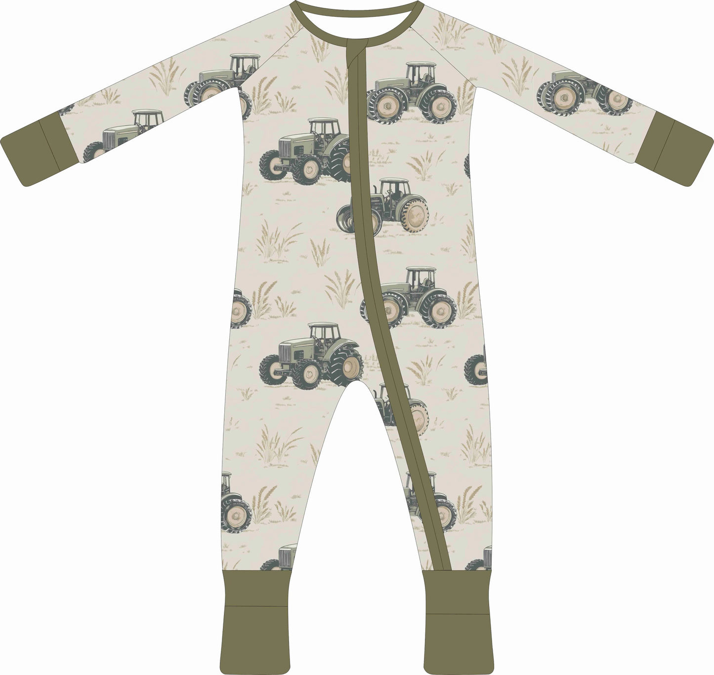 Antique Tractors Onesie