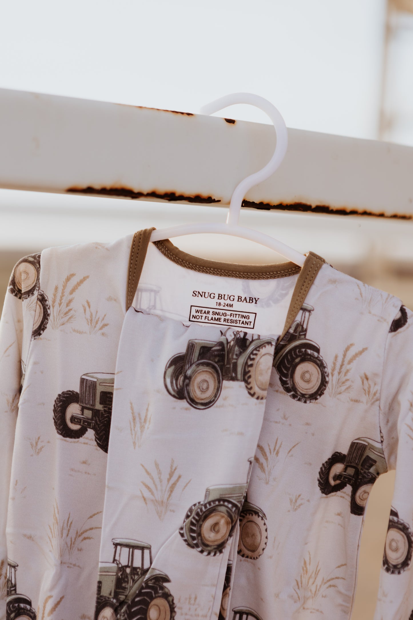 Antique Tractors Two Piece Set