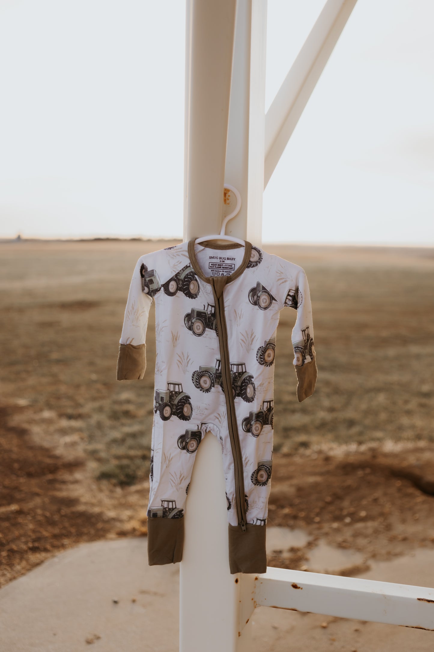 Antique Tractors Onesie
